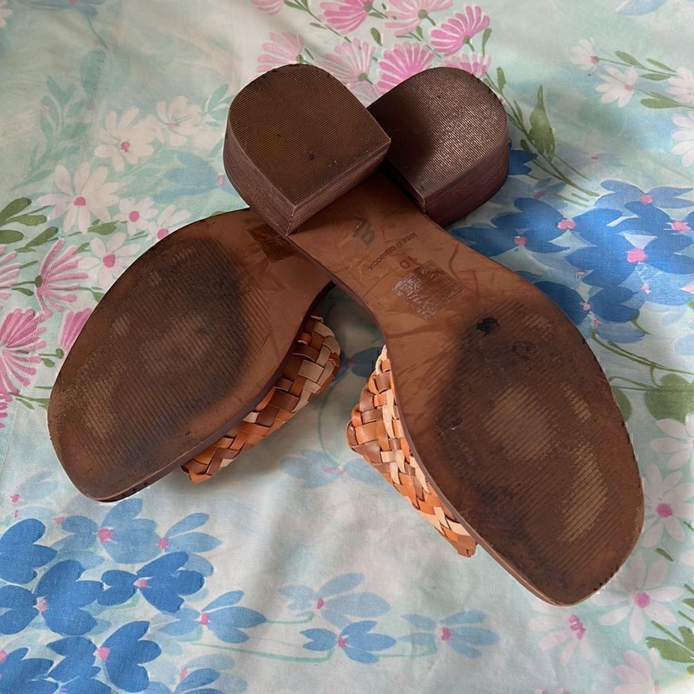 Madewell Lianne Slides Tri Color Heeled - Picture 3 of 12